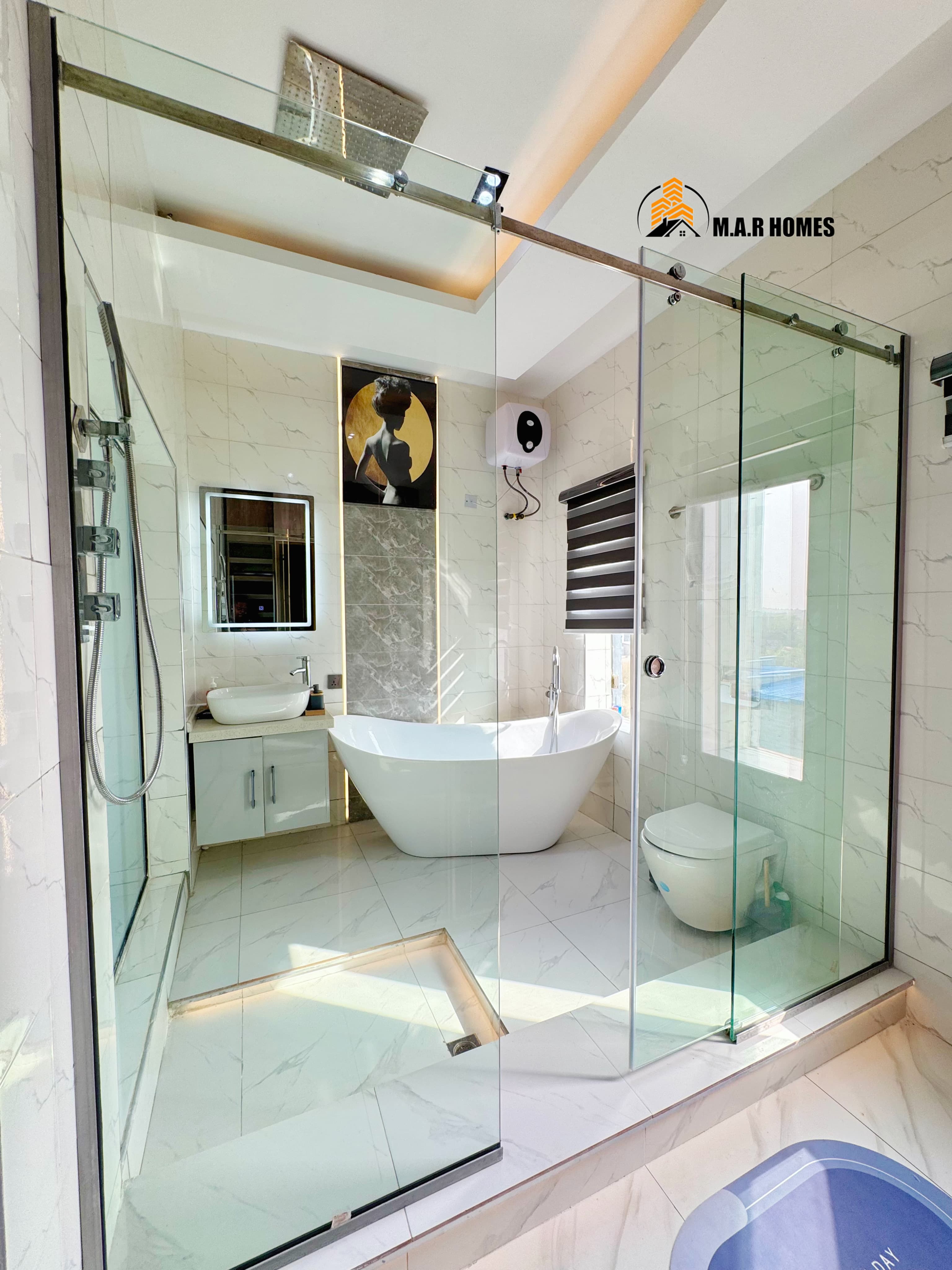 Spa-inspired bathroom